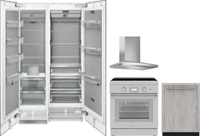 5 Piece Package Includes Refrigerator, Freezer, Range, Hood And Dishwasher