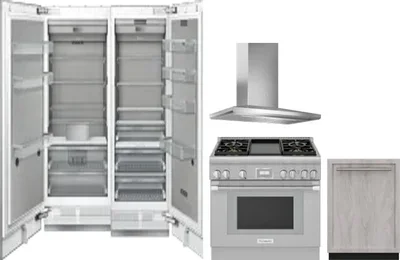5 Piece Package Includes Refrigerator, Freezer, Range, Hood And Dishwasher