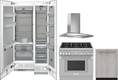 5 Piece Package Includes Refrigerator, Freezer, Range, Hood And Dishwasher