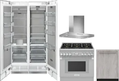 5 Piece Package Includes Refrigerator, Freezer, Range, Hood And Dishwasher
