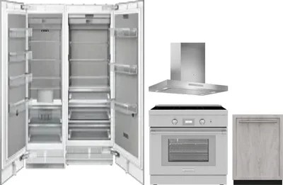 5 Piece Package Includes Refrigerator, Freezer, Range, Hood And Dishwasher