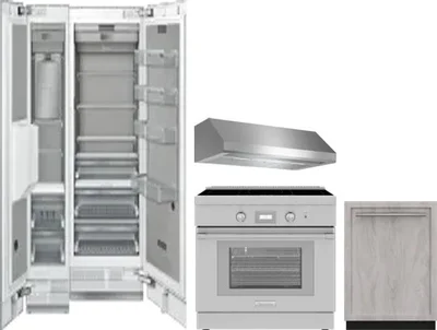 5 Piece Package Includes Refrigerator, Freezer, Range, Hood And Dishwasher