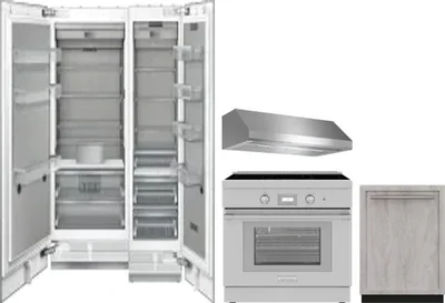 5 Piece Package Includes Refrigerator, Freezer, Range, Hood And Dishwasher
