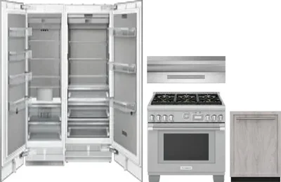 5 Piece Package Includes Refrigerator, Freezer, Range, Hood And Dishwasher