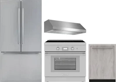 4 Piece Package Includes Refrigerator, Range, Hood And Dishwasher