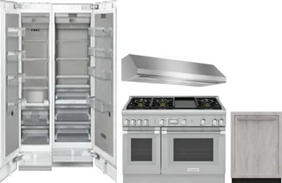 5 Piece Package Includes Refrigerator, Freezer, Range, Hood And Dishwasher