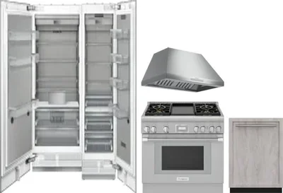 5 Piece Package Includes Refrigerator, Freezer, Range, Hood And Dishwasher