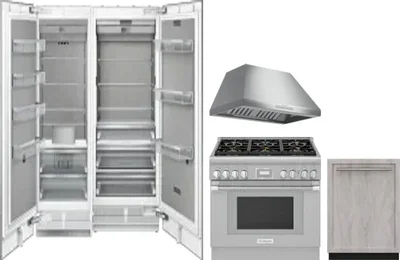 5 Piece Package Includes Refrigerator, Freezer, Range, Hood And Dishwasher