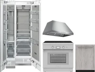 5 Piece Package Includes Refrigerator, Freezer, Range, Hood And Dishwasher