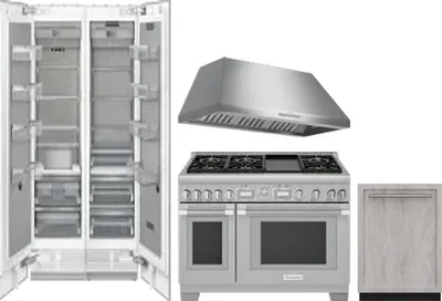 5 Piece Package Includes Refrigerator, Freezer, Range, Hood And Dishwasher
