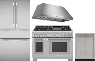 4 Piece Package Includes Refrigerator, Range, Hood And Dishwasher