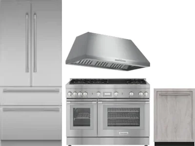 4 Piece Package Includes Refrigerator, Range, Hood And Dishwasher