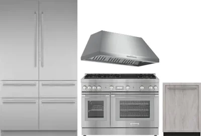 4 Piece Package Includes Refrigerator, Range, Hood And Dishwasher