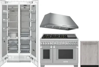 5 Piece Package Includes Refrigerator, Freezer, Range, Hood And Dishwasher