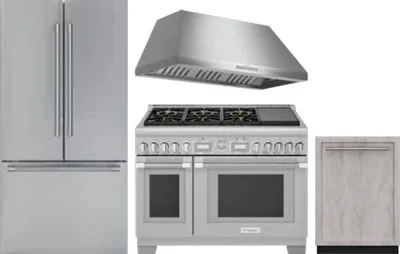 4 Piece Package Includes Refrigerator, Range, Hood And Dishwasher