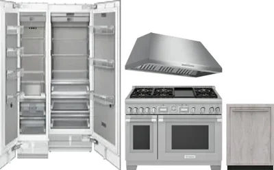 5 Piece Package Includes Refrigerator, Freezer, Range, Hood And Dishwasher