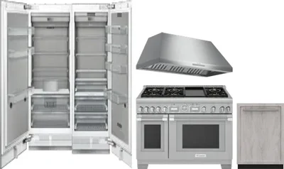 5 Piece Package Includes Refrigerator, Freezer, Range, Hood And Dishwasher
