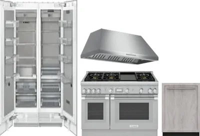 5 Piece Package Includes Refrigerator, Freezer, Range, Hood And Dishwasher