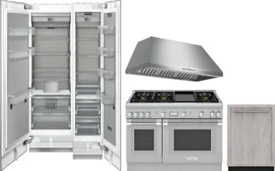 5 Piece Package Includes Refrigerator, Freezer, Range, Hood And Dishwasher
