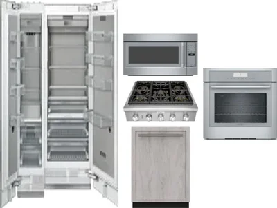 6 Piece Package Includes Refrigerator, Freezer, Cooktop, Wall Oven, Microwave And Dishwasher