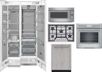 6 Piece Package Includes Refrigerator, Freezer, Cooktop, Wall Oven, Microwave And Dishwasher