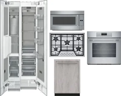6 Piece Package Includes Refrigerator, Freezer, Cooktop, Wall Oven, Microwave And Dishwasher