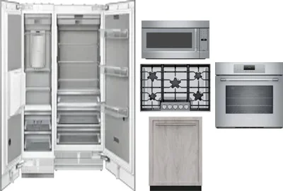 6 Piece Package Includes Refrigerator, Freezer, Cooktop, Wall Oven, Microwave And Dishwasher