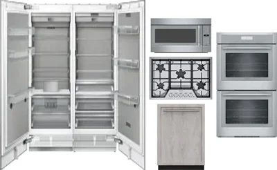 6 Piece Package Includes Refrigerator, Freezer, Cooktop, Wall Oven, Microwave And Dishwasher
