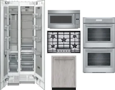 6 Piece Package Includes Refrigerator, Freezer, Cooktop, Wall Oven, Microwave And Dishwasher