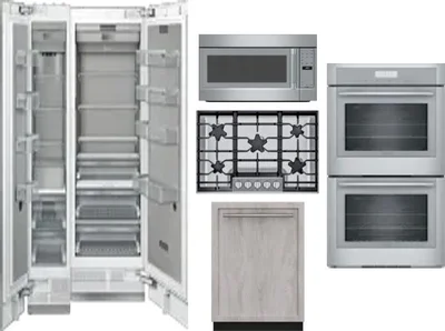 6 Piece Package Includes Refrigerator, Freezer, Cooktop, Wall Oven, Microwave And Dishwasher