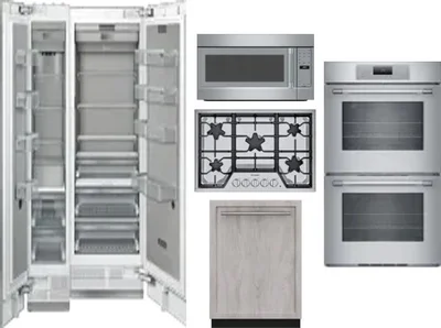 6 Piece Package Includes Refrigerator, Freezer, Cooktop, Wall Oven, Microwave And Dishwasher