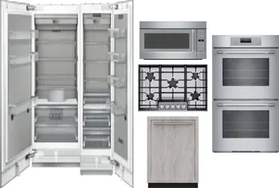 6 Piece Package Includes Refrigerator, Freezer, Cooktop, Wall Oven, Microwave And Dishwasher