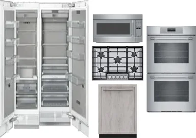 6 Piece Package Includes Refrigerator, Freezer, Cooktop, Wall Oven, Microwave And Dishwasher