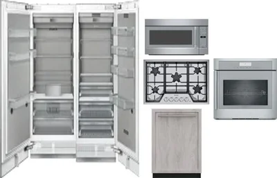 6 Piece Package Includes Refrigerator, Freezer, Cooktop, Wall Oven, Microwave And Dishwasher