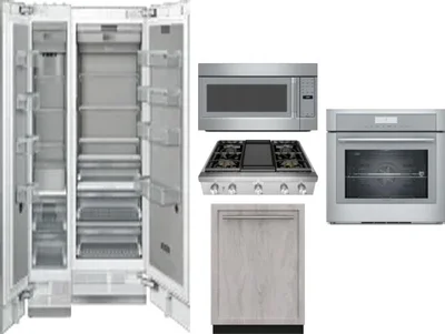 6 Piece Package Includes Refrigerator, Freezer, Cooktop, Wall Oven, Microwave And Dishwasher