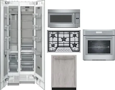 6 Piece Package Includes Refrigerator, Freezer, Cooktop, Wall Oven, Microwave And Dishwasher