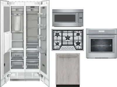 6 Piece Package Includes Refrigerator, Freezer, Cooktop, Wall Oven, Microwave And Dishwasher