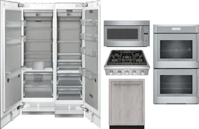 6 Piece Package Includes Refrigerator, Freezer, Cooktop, Wall Oven, Microwave And Dishwasher