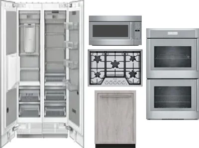 6 Piece Package Includes Refrigerator, Freezer, Cooktop, Wall Oven, Microwave And Dishwasher