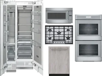 6 Piece Package Includes Refrigerator, Freezer, Cooktop, Wall Oven, Microwave And Dishwasher
