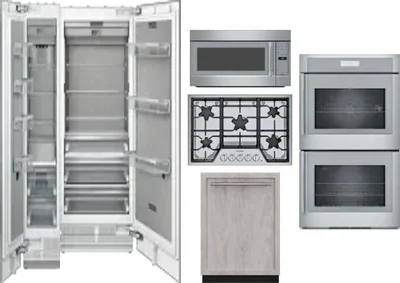 6 Piece Package Includes Refrigerator, Freezer, Cooktop, Wall Oven, Microwave And Dishwasher