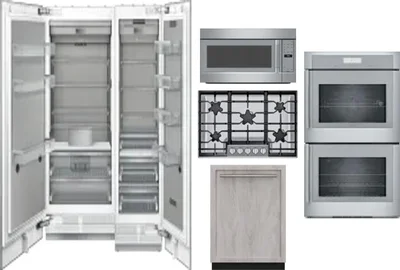 6 Piece Package Includes Refrigerator, Freezer, Cooktop, Wall Oven, Microwave And Dishwasher