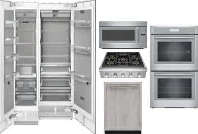 6 Piece Package Includes Refrigerator, Freezer, Cooktop, Wall Oven, Microwave And Dishwasher
