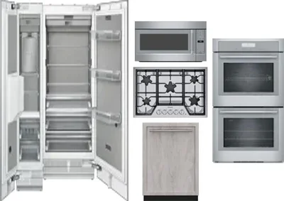 6 Piece Package Includes Refrigerator, Freezer, Cooktop, Wall Oven, Microwave And Dishwasher
