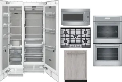 6 Piece Package Includes Refrigerator, Freezer, Cooktop, Wall Oven, Microwave And Dishwasher