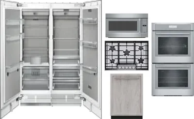 6 Piece Package Includes Refrigerator, Freezer, Cooktop, Wall Oven, Microwave And Dishwasher