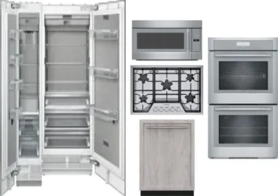 6 Piece Package Includes Refrigerator, Freezer, Cooktop, Wall Oven, Microwave And Dishwasher