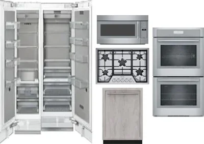 6 Piece Package Includes Refrigerator, Freezer, Cooktop, Wall Oven, Microwave And Dishwasher