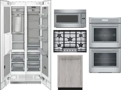6 Piece Package Includes Refrigerator, Freezer, Cooktop, Wall Oven, Microwave And Dishwasher