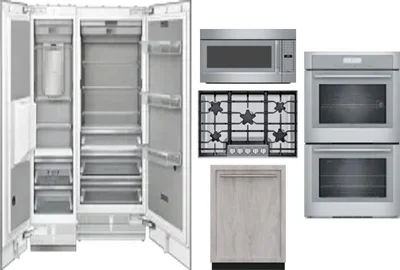 6 Piece Package Includes Refrigerator, Freezer, Cooktop, Wall Oven, Microwave And Dishwasher